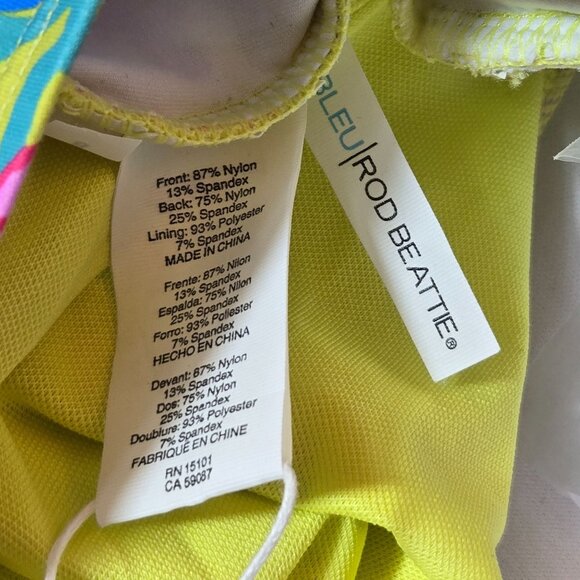 Bleu Rod Beattie Fresh Picks Knot Front Bandeaukini Size 8 NWT - Picture 7 of 7